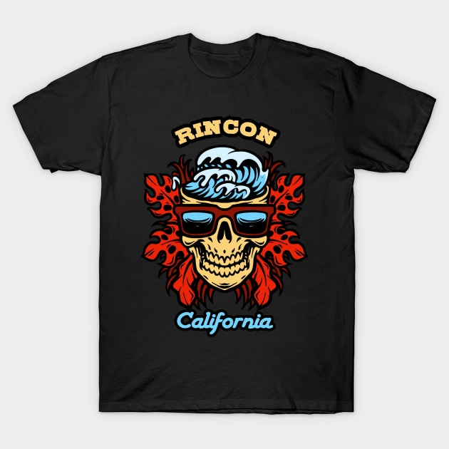 Rincon surf beach T-Shirt by LiquidLine